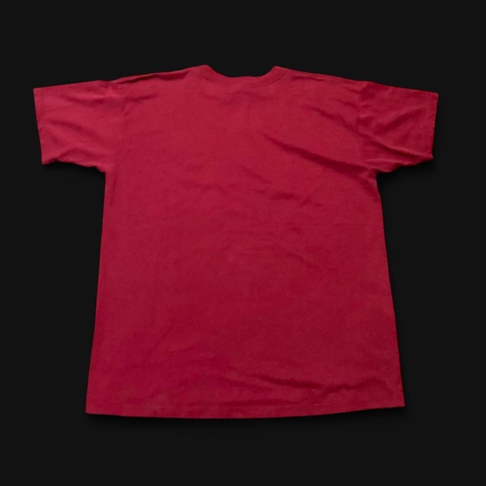 Fruit of the Loom Best maroon blank tee vtg 90s/00s 50/50 XL/23 - Picture 5 of 8